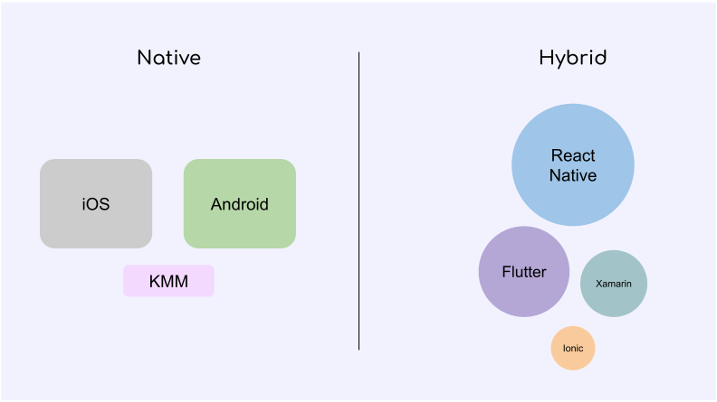 Mobile devs can be divided into two main camps: Native and Hybrid